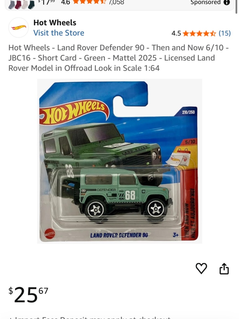 Hot Wheels π₯ - Land Rover Defender 90 - Picture 2 of 2